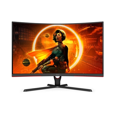 AOC C32G3AE/BK 31.5'' Full HD, Curved Monitor, 165Hz, 1ms HDMI / Display Port, Freesync, 300cd/m2, Speakers