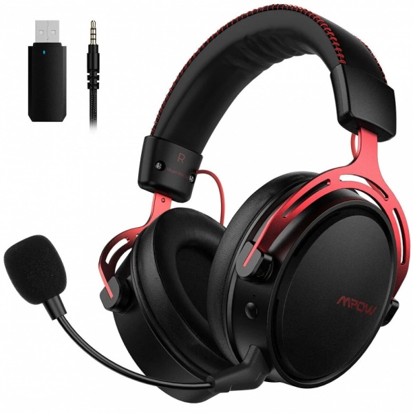 MPOW 2.4Ghz RF Wireless Gaming Headset Headphones For PC Laptop PS4 PS5 Switch