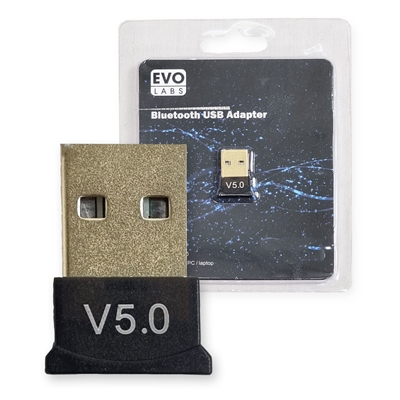 Evo Labs Bluetooth 5.0 USB Adapter for PC or Laptop