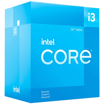 Intel Core i3 12100F 3.3GHz 4 Core LGA 1700 Alder Lake Processor, 8 Threads, 4.3GHz Boost