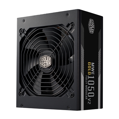 COOLER MASTER MWE Gold 1050 V2 ATX 3.0 1050W PSU, 140mm Silent Fan with Smart  Thermal Controlling Feature, 80 PLUS Gold, Fully Modular, UK Plug, Flat Black Cables, ATX 3.0 Ready with PCI-E 5.0 12VHPWR Connector