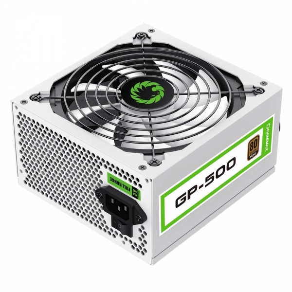 GameMax GP500 White 500W ATX PC Power Supply PSU 80 Plus Bronze