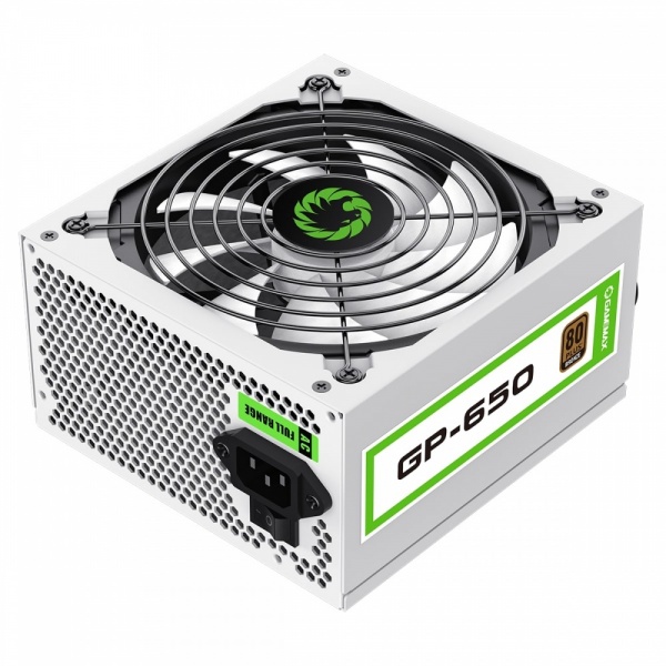 GameMax GP650 White 650W 80 Plus Bronze Power Supply PSU