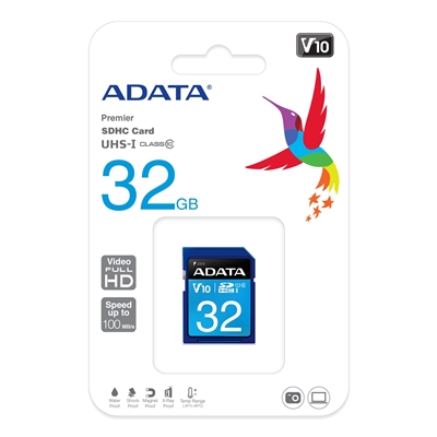 Adata Premier 32GB SDHC UHS-I Class 10 Memory Card