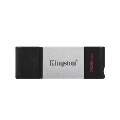 Kingston DataTraveler 80 32 GB USB 3.2 USB-C Metal Grey / Black USB Flash Drive