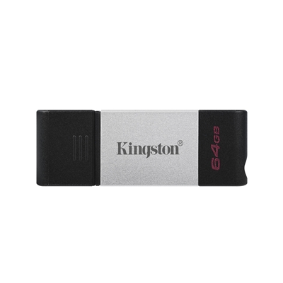 Kingston DataTraveler 80 64 GB USB 3.2 USB-C Metal Grey / Black USB Flash Drive