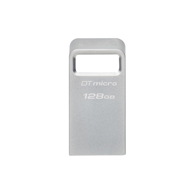 Kingston DTMC3G2/64 GB 128 GB DataTraveler Micro USB Flash Drive, USB 3.2, Metal Casing, Up to 200MB/s