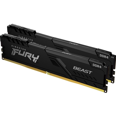 Kingston FURY Beast 16GB (2 x 8GB) 2666MHz DDR4 DIMM  System Memory Black Heatsink