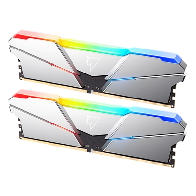 Netac Shadow RGB NTSRD5P48DP-32S 32GB DIMM Gaming System Memory, DDR5,4800MHz, 2 x 16GB, Silver Heatsink,  288 Pin, 1.1v, CL40