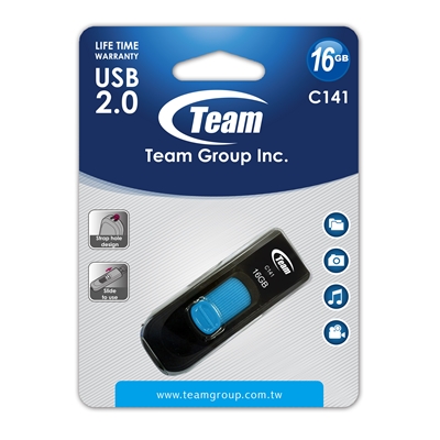 Team C141 16 GB USB 2.0 Blue USB Flash Drive
