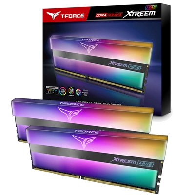 Team T-Force XTREEM ARGB 16GB Black Heatsink with ARGB LEDs (2 x 8GB) DDR4 3600MHz DIMM System Memory