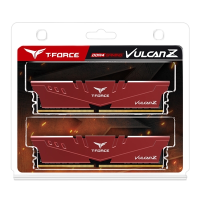 Team T-Force Vulcan Z 64GB Red Heatsink (2 x 32GB) DDR4 3200MHz DIMM System Memory