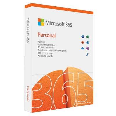 Microsoft Office 365 Personal 2021 1 Year 1 User - Retail Boxed
