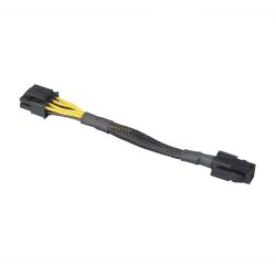 Akasa 4-pin to 8-pin ATX PSU Adapter Cable, Black Mesh Sleeve