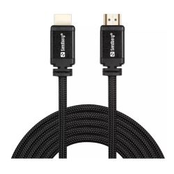 Sandberg HDMI 2.0 Braided Cable, 2 Metre, Ultra High Speed, 4K UHD Res, 5 Year Warranty