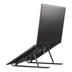Hama Light Foldable Laptop Stand, Adjustable Incline, Laptops up to 15.6'', Carry Pouch