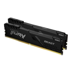 Kingston Fury Beast 32GB Kit (2 x 16GB), DDR4, 2666MHz (PC4-21400), CL16, DIMM Memory