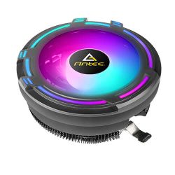 Antec T120 Chromatic Compact Heatsink & Fan, Intel & AMD Sockets, RGB Silent Fan, Black Aluminium Fins, 95W TDP