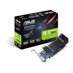 Asus GeForce GT1030, 2GB DDR5, PCIe3, DVI, HDMI, 1506MHz Clock, Silent, Low Profile (Bracket Included)