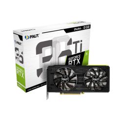 Palit RTX3060 Ti DUAL V1, PCIe4, 8GB DDR6, HDMI, 3 DP, 1665MHz Clock, RGB Lightning, LHR