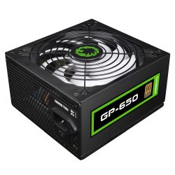 GameMax 650W GP650 Performance PSU, Fully Wired, 14cm Silent Fan, 80+ Bronze, Black Mesh Cables, Power Lead Not Included