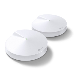 TP-LINK (DECO M5) Whole-Home Mesh Wi-Fi System, 2 Pack, Dual Band AC1300, MU-MIMO, USB Type-C, 2 x LAN on each Unit