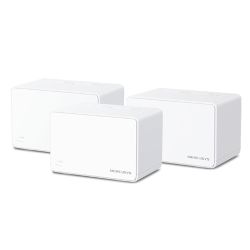 Mercusys (Halo H80X) AX3000 Dual Band Whole Home Mesh Wi-Fi 6 System, 3 Pack, 3 LAN per Unit, OFDMA & MU-MIMO