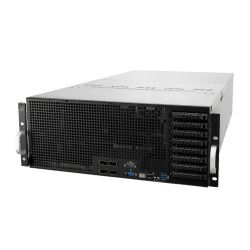 Asus (ESC8000 G4/10G) 4U High-Density GPU Barebone Server, Intel C621, Dual Socket 3647, Supports 8 GPUs, Dual 10G LAN, 8 Bay Hot-Swap, 2+1 1600W Platinum PSU