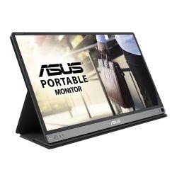 Asus 15.6'' Portable IPS Monitor (MB16AP), 1920 x 1080, USB-C (USB-A adapter), USB-powered, Ultra-slim, Auto-rotatable, Smart Case Stand