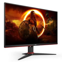 AOC 23.8'' 3-Side Frameless Gaming Monitor (24G2SAE/BK), 1920 x 1080, 1ms, VGA, HDMI, DP, 165Hz, FreeSync, 6 Game Modes, VESA