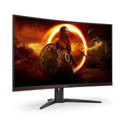 AOC 31.5'' 3-Side Frameless Curved Gaming Monitor (C32G2ZE/BK), 1920 x 1080, 1ms, 2 HDMI, DP, 240Hz, 6 Game Modes, VESA