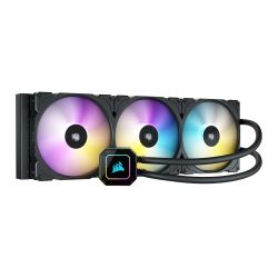 Corsair iCUE H170i ELITE CAPELLIX 420mm RGB Liquid CPU Cooler, 3 x 14cm ML140 RGB PWM Fans, Black