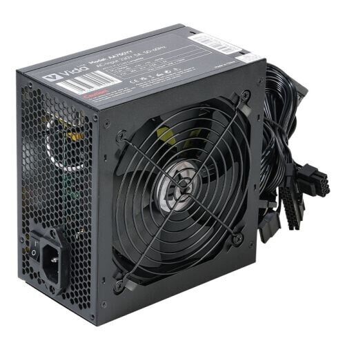 Vida Lite 750W ATX PSU PC Power Supply, Ultra-Quiet Fan, PCIe, Flat Black Cables